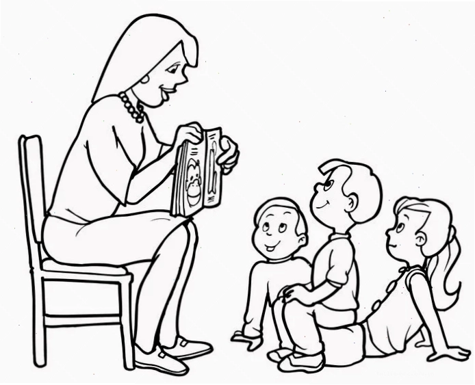 góc đồ chơi rực rỡ tranh tô màu cô giáo mầm non đón trẻ