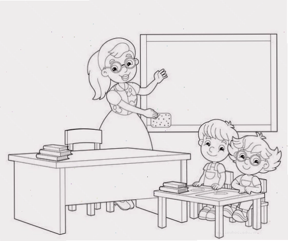 tranh tô màu cô giáo và các bạn học sinh tranh tô màu cô giáo và các bạn học sinh hoạt động tập thể