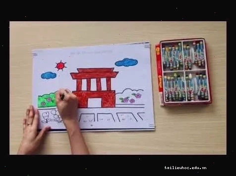 tranh tô màu lăng bác hồ cơ bản