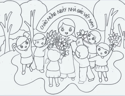 quà tặng thầy cô tranh tô màu ngày nhà giáo việt nam tặng quà