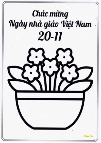 tình cảm cao quý tranh tô màu ngày nhà giáo việt nam tình thầy trò