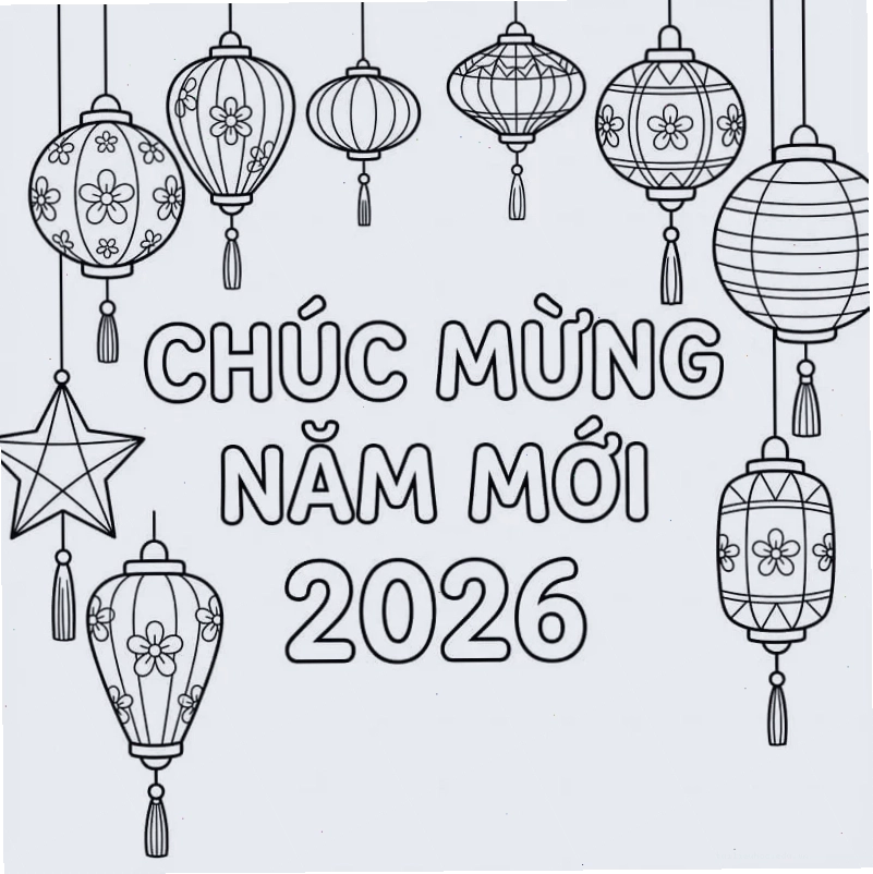 Tranh pháo hoa tranh tô màu ngày tết quê em cảnh bắn pháo hoa