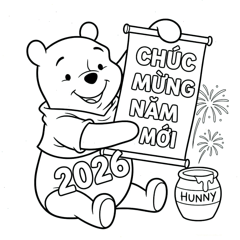 Tranh lồng đèn tranh tô màu ngày tết quê em hình lồng đèn