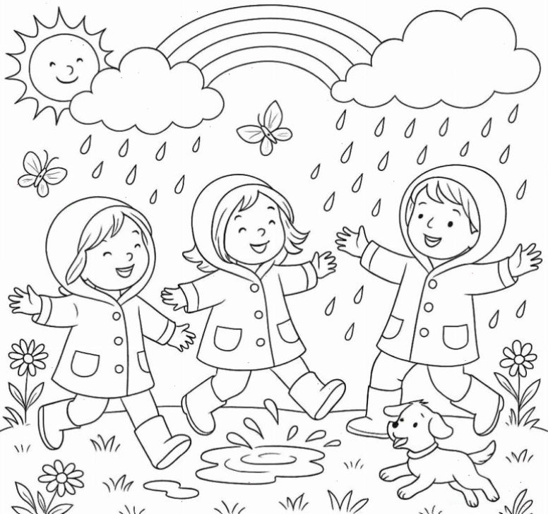 tranh tô màu ngôi nhà gia đình nhiều tầng