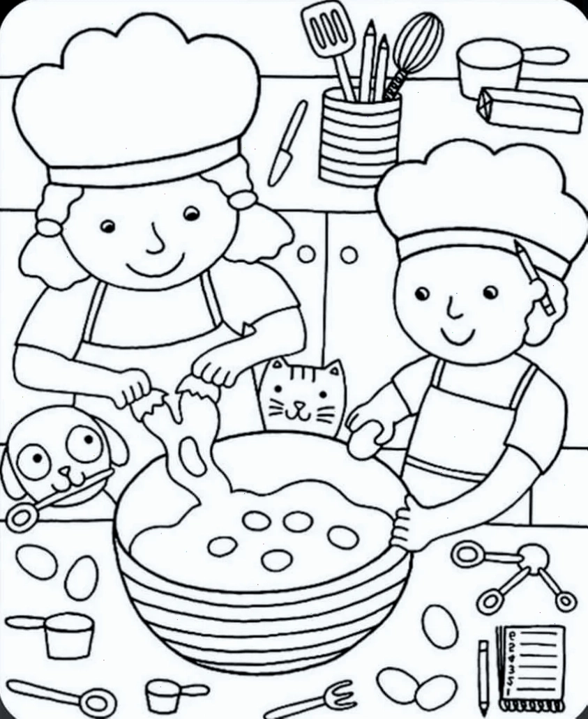 tranh tô màu sản phẩm nghề nông