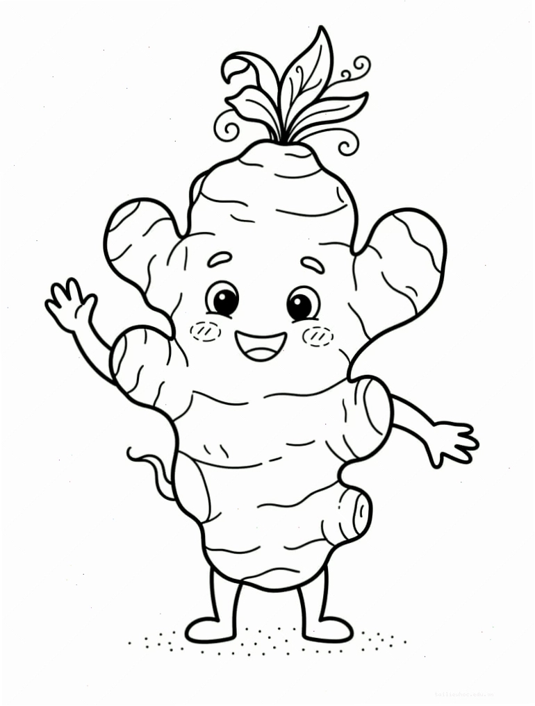 tranh tô màu su hào đơn giản