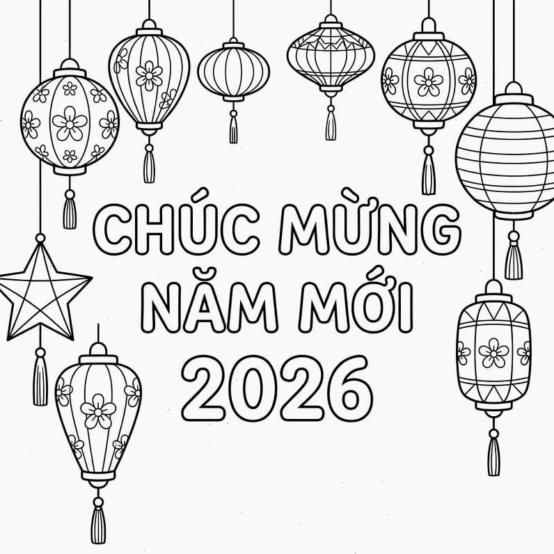 quả dưa hấu đỏ tranh tô màu tết 2025 hình dưa hấu