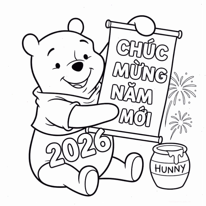 Cành đào tết tranh tô màu tết 2026 cành đào thắm