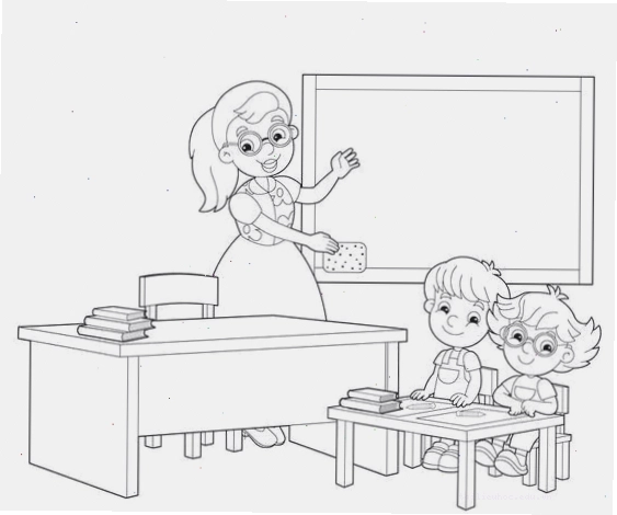 Ngày lễ thầy cô Tranh tô màu thầy cô giáo trong ngày lễ