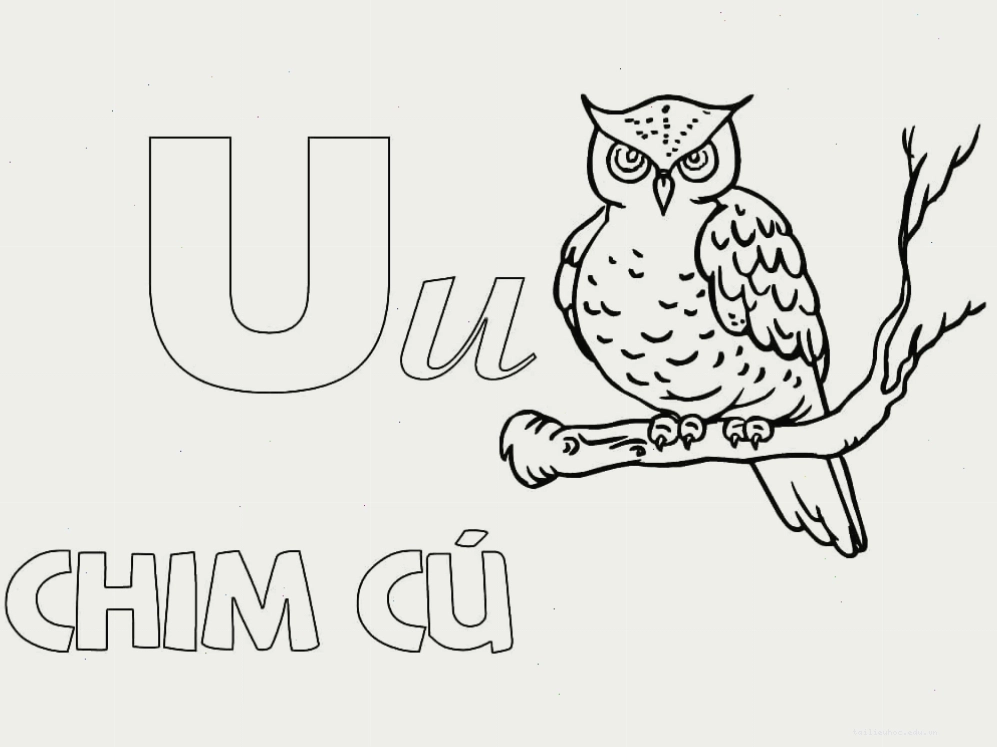 tranh tô màucái tiếng việt chữ L