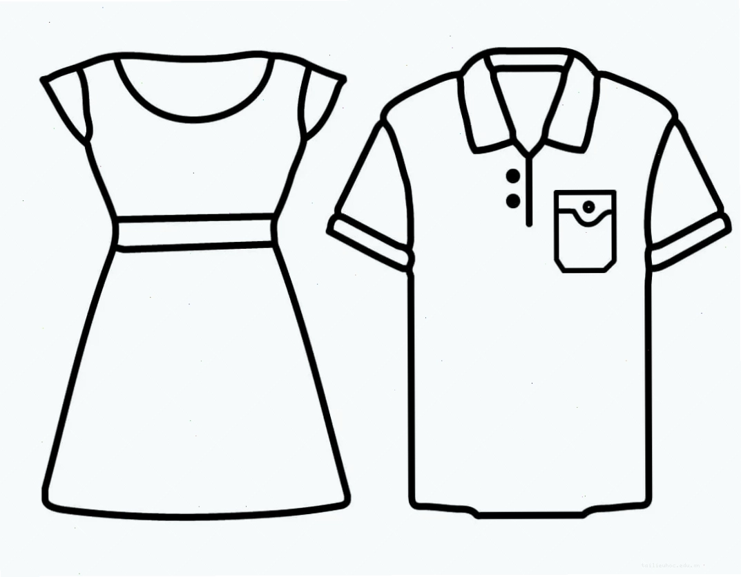 tranh tô màu trang phục mùa hè của bé áo khoác tranh vẽ áo khoác mỏng chống nắng