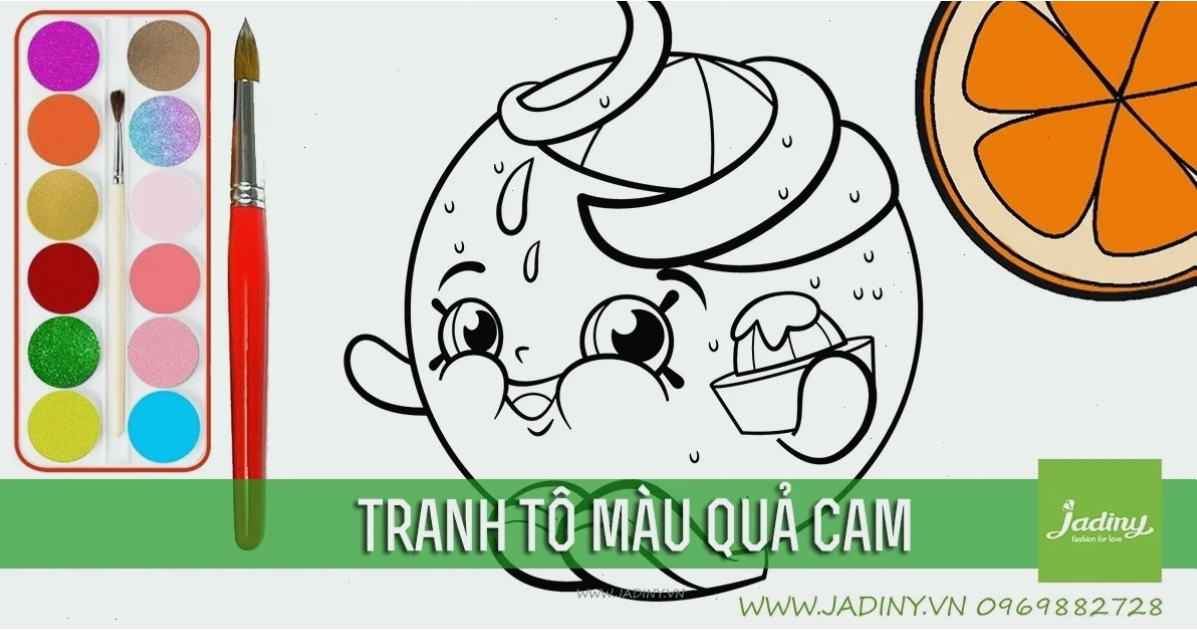 Vẽ cam Tranh vẽ cam