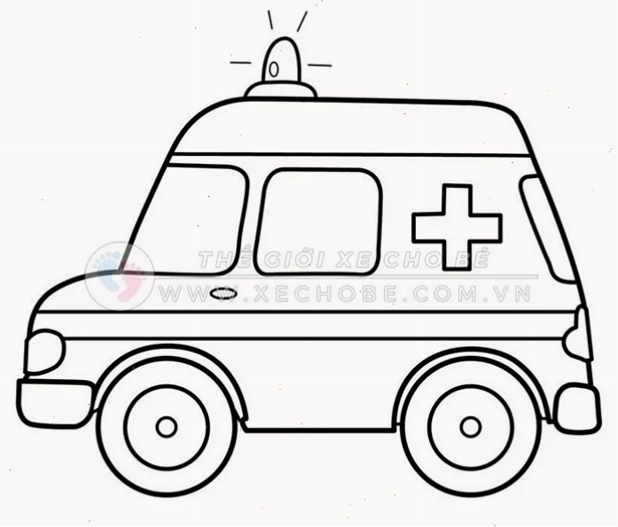 Xe taxi trong hình vẽ ô tô cho bé tô màu
