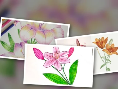 Bí quyết cách tô màu hoa ly đẹp chuẩn nghệ sĩ
