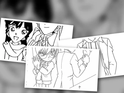 Bộ kudo shinichi tranh tô màu conan cực kỳ đáng yêu