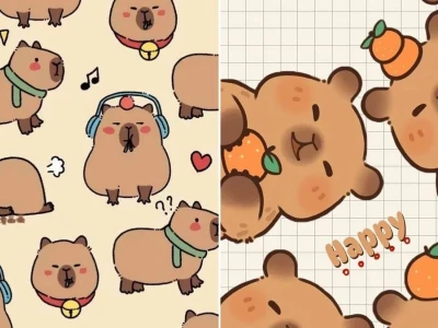 Bộ sưu tập hình nền capybara dễ thương siêu cấp vô tri