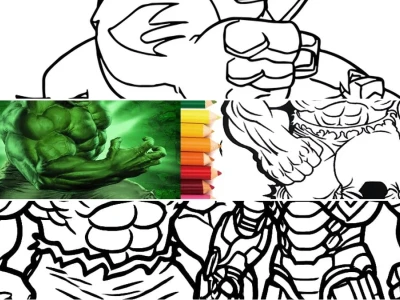 Sức mạnh kinh ngạc với hulk tranh tô màu người khổng lồ xanh