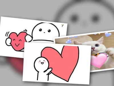 Sưu tầm meme tặng trái tim siêu cute cho bạn bè