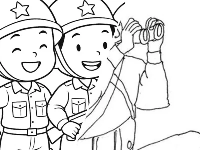 Tổng hợp tranh tô màu nghề bộ đội đẹp nhất cho bé yêu