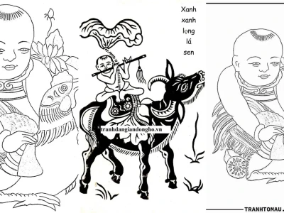 Tranh dân gian đông hồ chưa tô màu khơi gợi hồn Việt