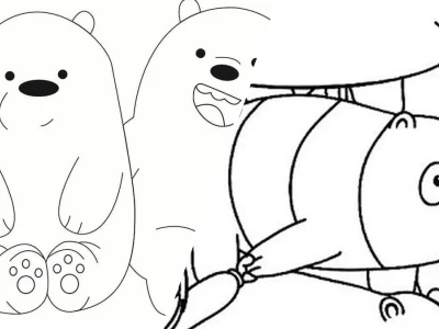 Tranh tô màu ba chú gấu cho bé phát triển tư duy sáng tạo
