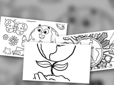 Tranh tô màu bảo vệ trái đất cho bé thỏa sức sáng tạo