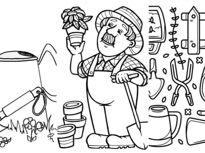 Tranh tô màu sản phẩm nghề nông đẹp nhất cho bé yêu