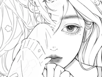 Trọn bộ hình tô màu anime girl siêu đáng yêu cho bé