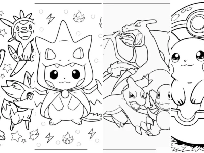 Tuyển chọn bộ in tranh tô màu pokemon đẹp nhất cho bé