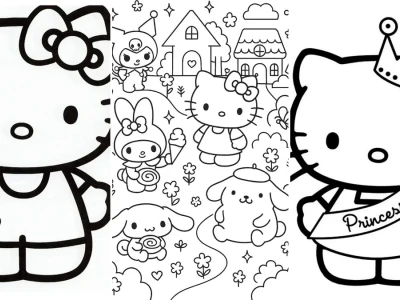 Tuyển tập hình hello kitty để tô màu siêu đáng yêu 2026