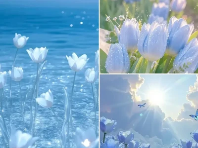 Tuyển tập hình nền hoa xanh dương đẹp sâu lắng cho máy