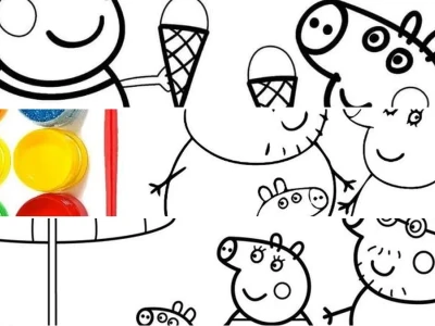 Tuyển tập hình vẽ tô màu heo peppa cực đẹp cho bé yêu