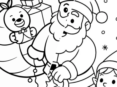 Tuyển tập in hình ông già noel cho bé tô màu cực đẹp