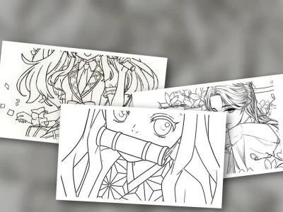 Tuyển tập tranh hình tô màu anime dễ thương cho bé yêu
