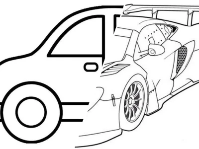 Tuyển tập tranh oto tô màu siêu chất cho bé thỏa sức sáng tạo